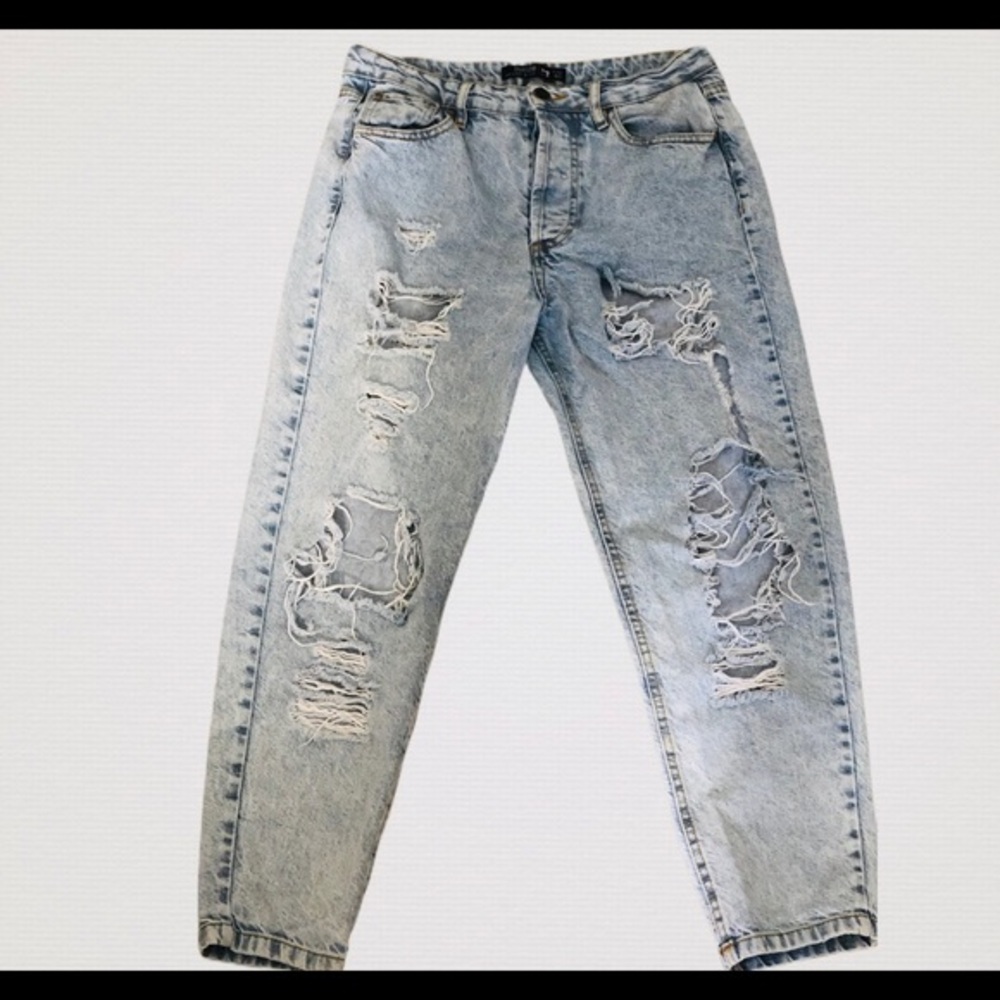 INSIDE BRAND & CO. Ripped vintage denim je…
